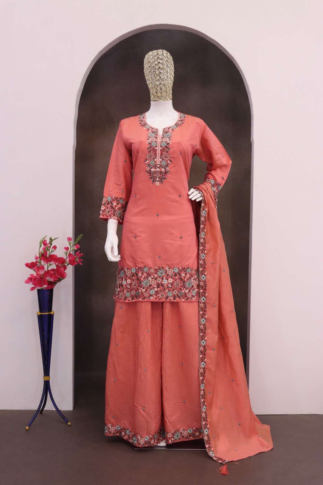 10224 READYMADE COLLECTION SIMAR MULTI WORK PALAZZO SUIT FOR WEDDING TYPE OUTFIT SHOP NOW